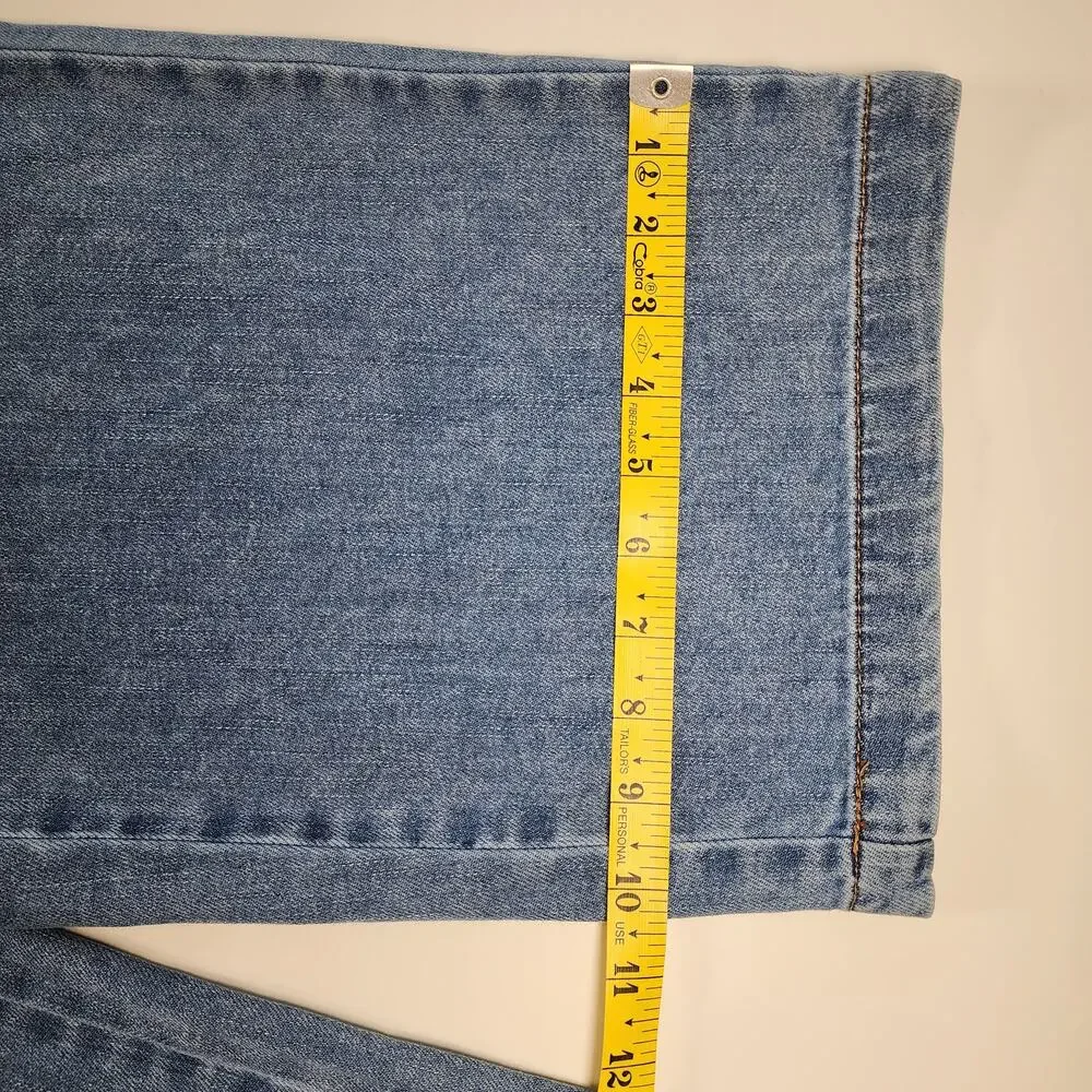 OAT NY Wide Leg Jeans Elastic Waist Drawstring 4/27 NWT - Picture 5 of 15